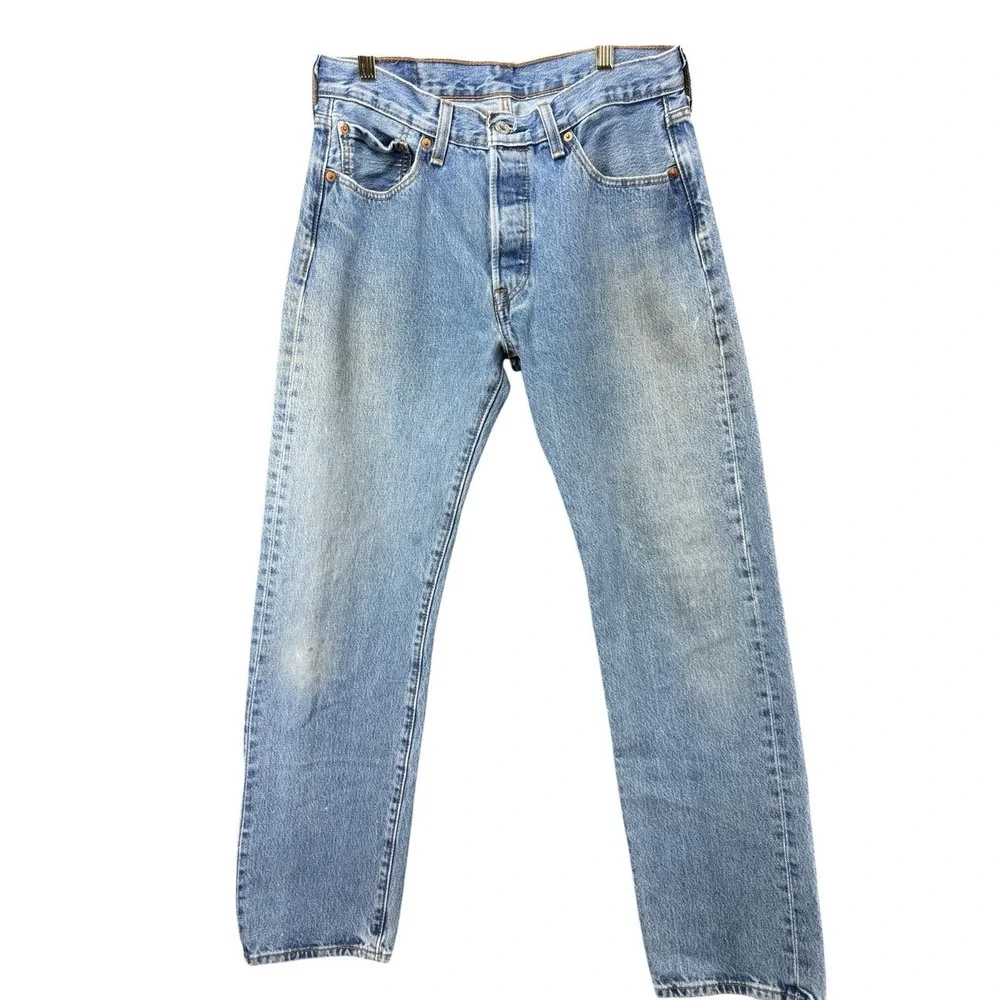 Levi's 501 Original Fit Jeans Men's 31 x 32 Y2K Button Fly Straight Medium Wash